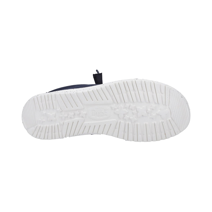 HEYDUDE Wally Mens Canvas Shoe - Navy