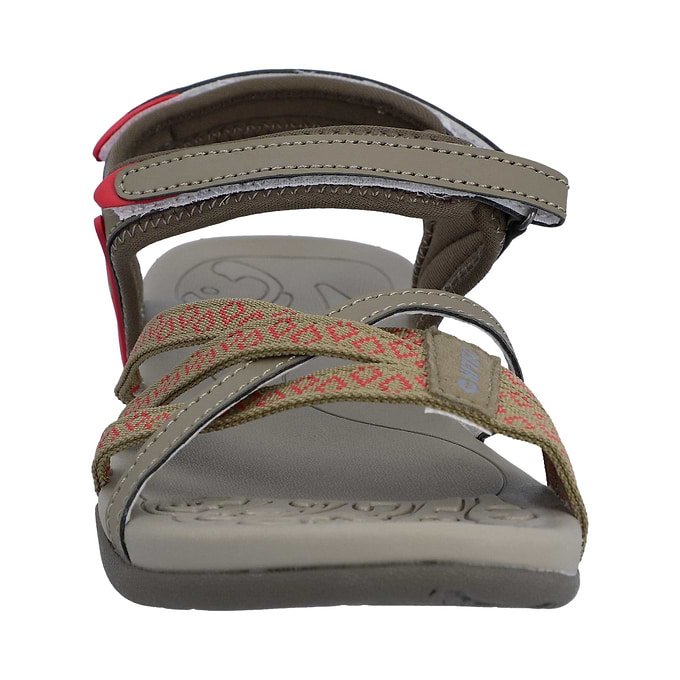 Hi-Tec Savanna II Womens Sandal - Lt Taupe/Olive/Sunset Coral