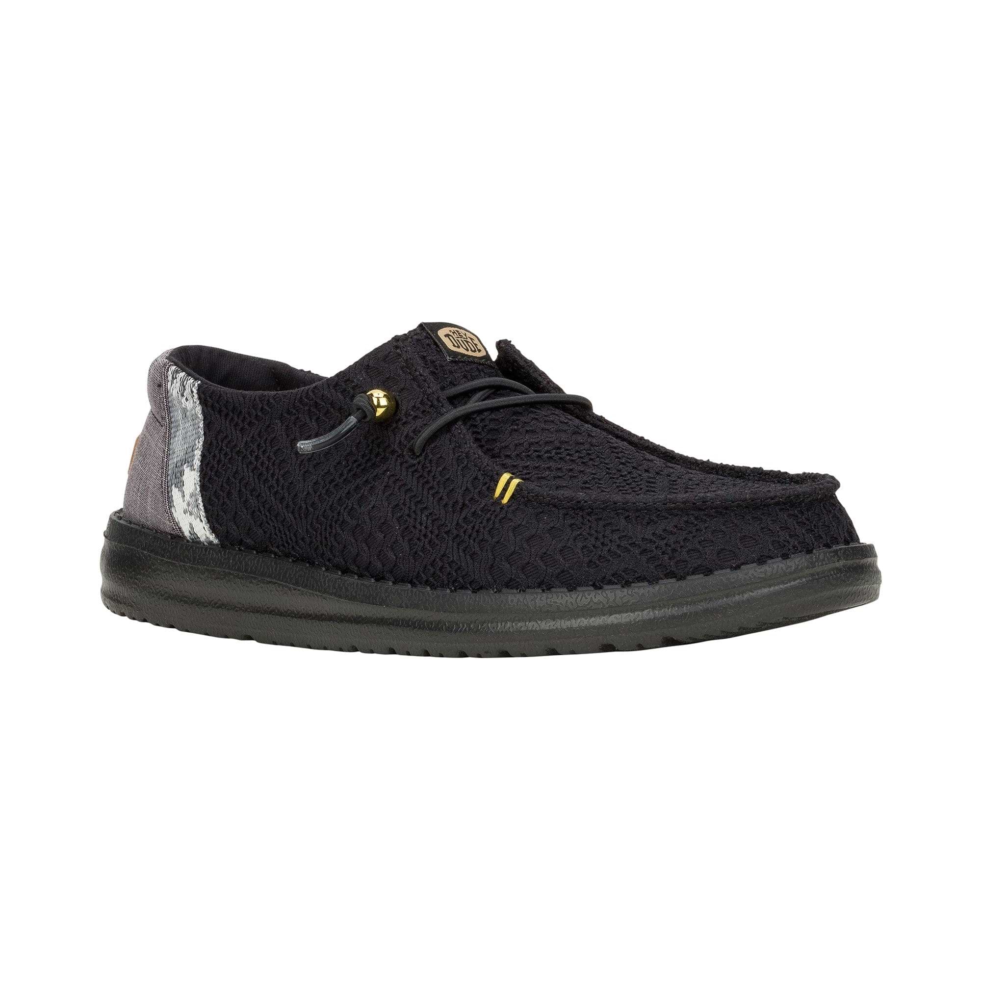 HEYDUDE Wendy Boho Crochet Womens Shoes - Black – TOG24