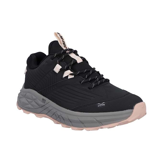 Hi-Tec Fuse Trek Womens Hiking Shoe - Black/Steeple Grey/Cameo Rose
