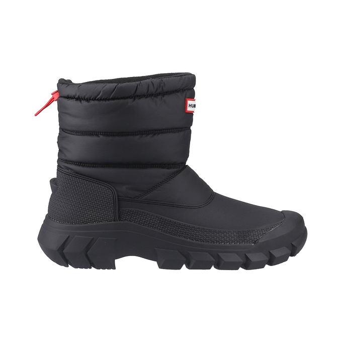 Hunter Intrepid Short Mens Snow Boot - Black