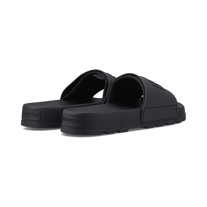 Hunter Core Embossed Slider Unisex - Black