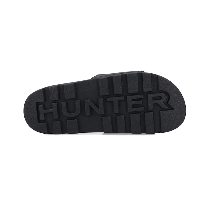 Hunter Core Embossed Slider Unisex - Black