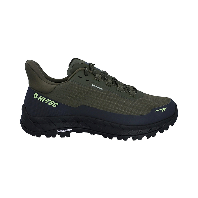 Hi-Tec ALTITUDE LITE WP Mens Shoe - Olive Night/Charcoal Grey/Lime