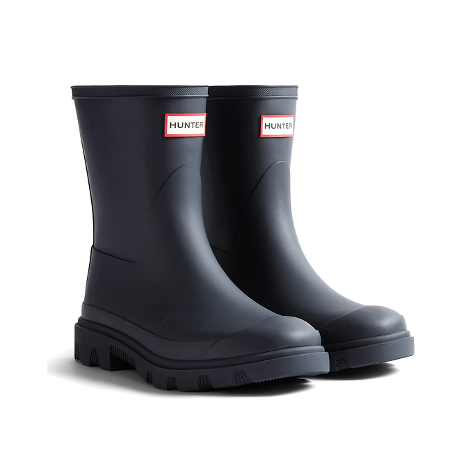 Hunter Downpour Short Boot Womens - Hunter Navy