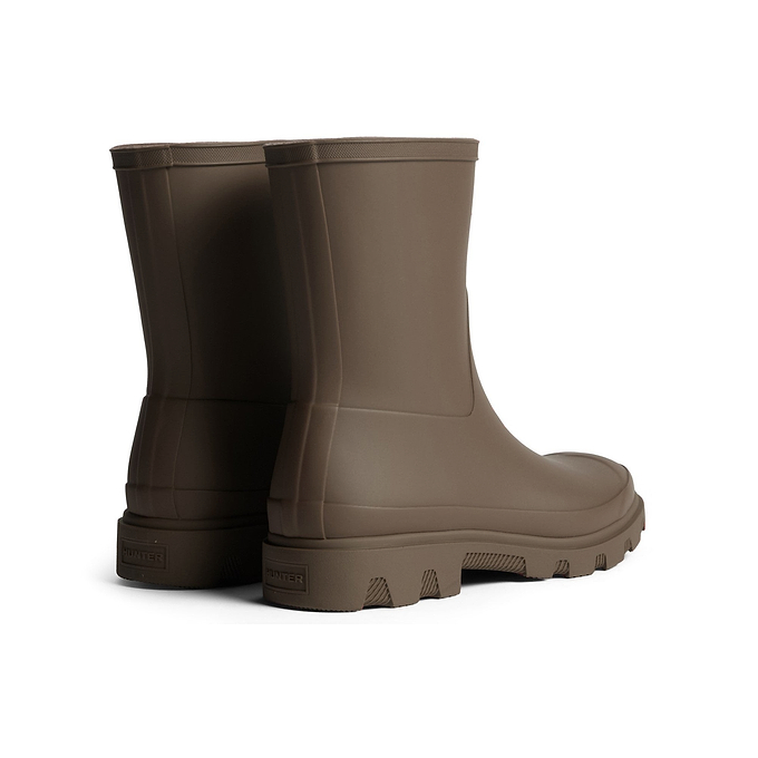 Hunter Downpour Short Boot Womens - Chocolate Brown