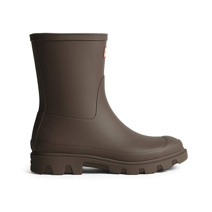 Hunter Downpour Short Boot Womens - Chocolate Brown