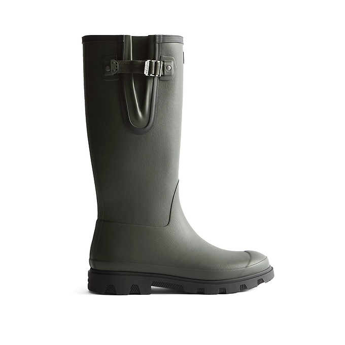 Hunter Field Downpour Adjustable Boot Mens - Dark Olive/Black