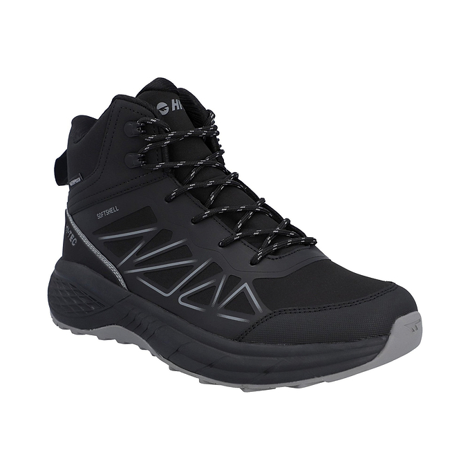 Hi-Tec Litespeed Mid WP Hiker Mens Boots - Black/Carbon Grey