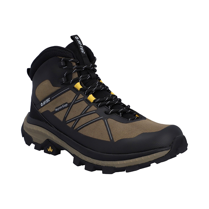 Hi-Tec AWW Infuse Mid WP Mens Hiking Boots - Black/Walnut/Artisans Gold