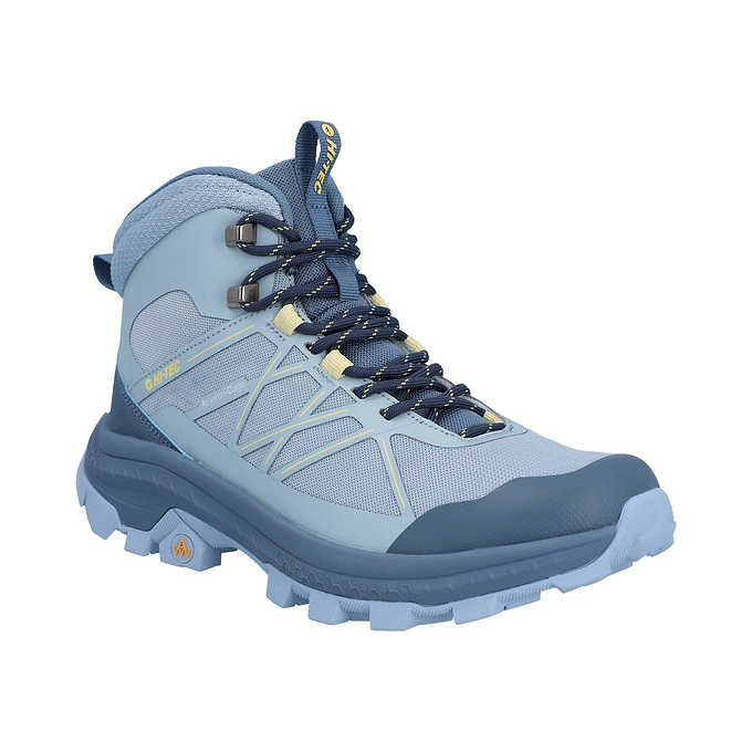 Hi-Tec AWW Infuse Mid WP Womens Hiking Boots - Blue Fog/Flintstone/Banana
