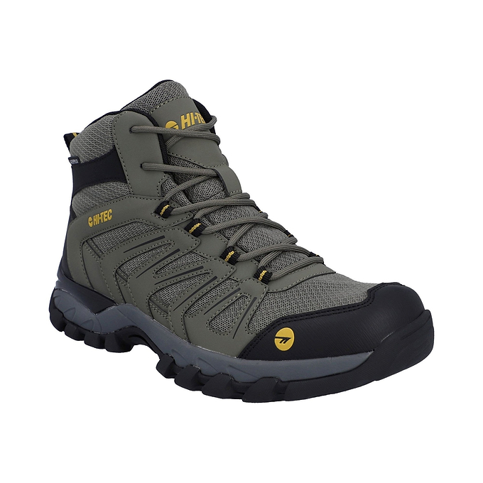 Hi-Tec Campana Mid WP Mens Hiking Boots - Dusty Olive/Honey