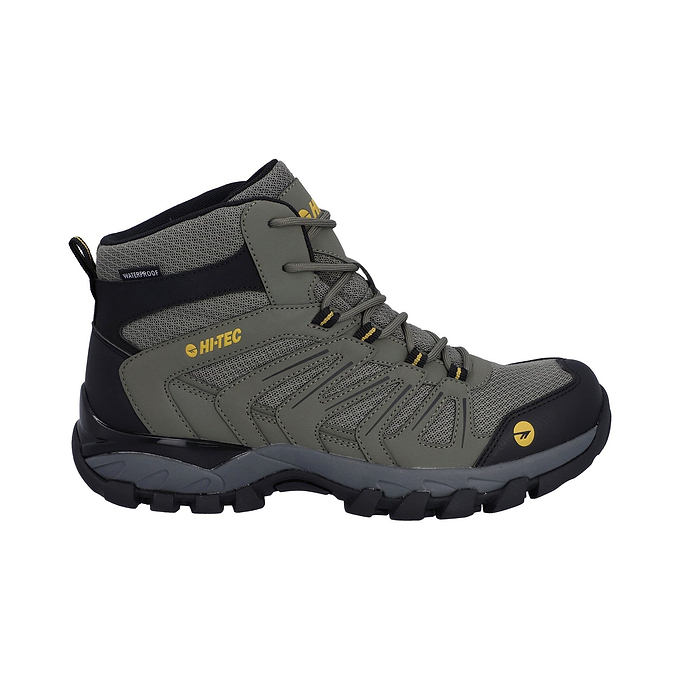 Hi-Tec Campana Mid WP Mens Hiking Boots - Dusty Olive/Honey