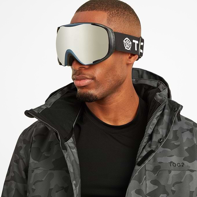 Adjust Navy & Silver Mirror Goggles | Accessories