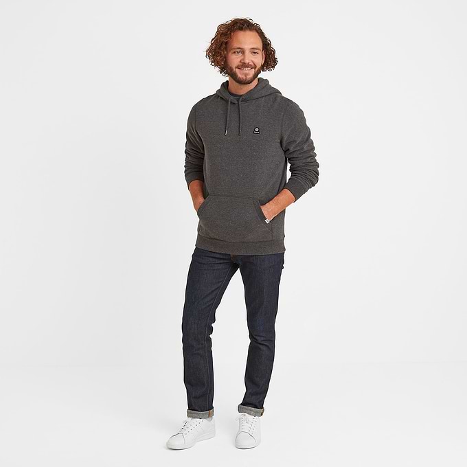 Akerman Mens Supersoft Hoody - Dark Grey Marl