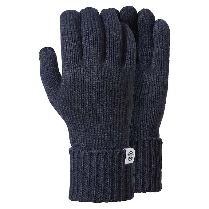 Brazen Knitted Gloves - Dark Indigo