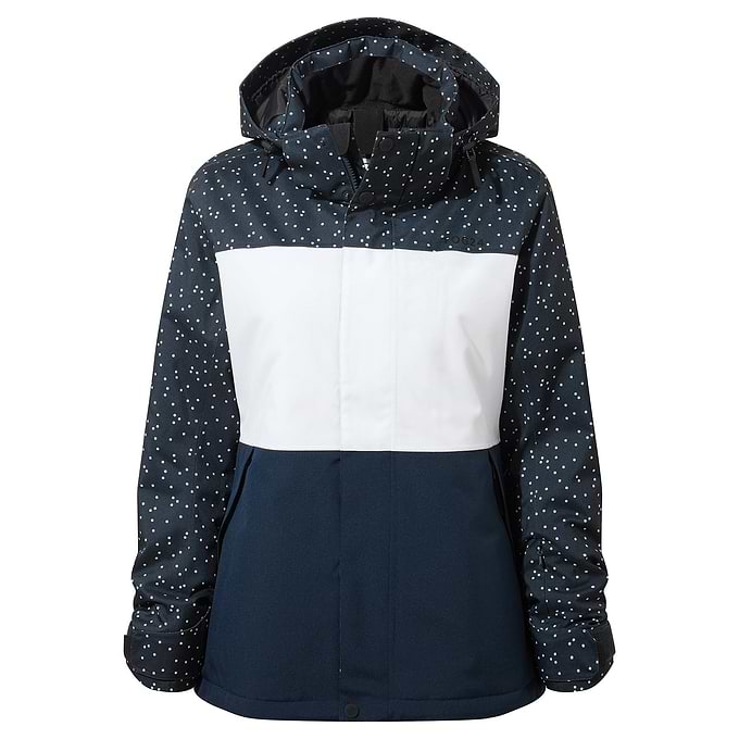Cinder Womens Ski Jacket - Dark Indigo Confetti Print/Dark Indigo