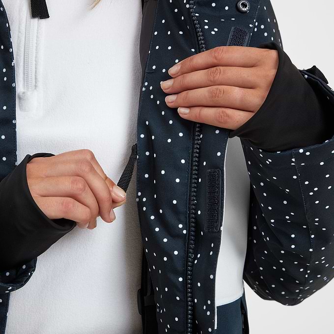 Cinder Womens Ski Jacket - Dark Indigo Confetti Print/Dark Indigo