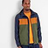 Khaki/Navy/Dark Orange Colour Block