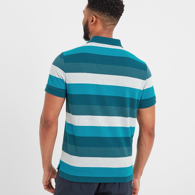 Flaxby Mens Polo - Lagoon Blue