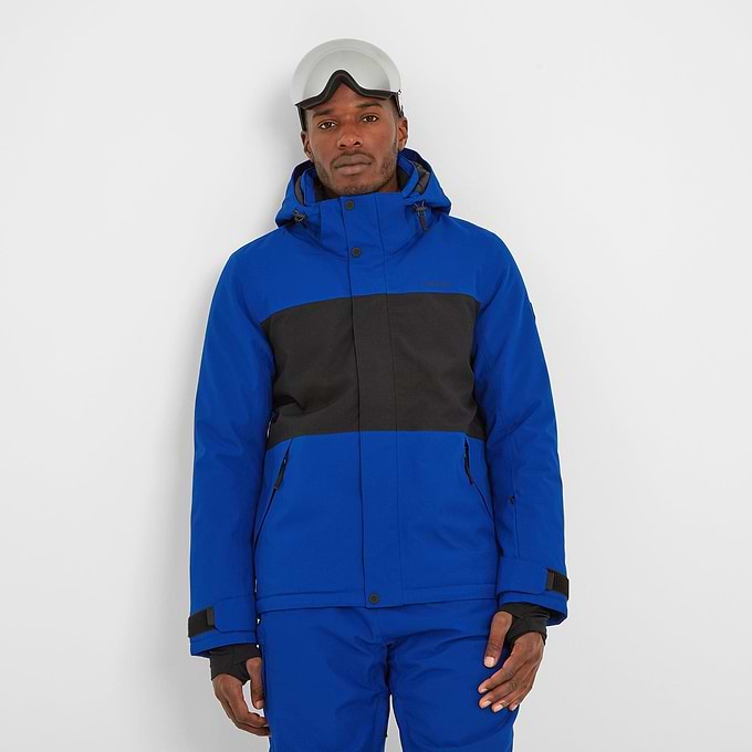 Hunsworth Mens Ski Jacket - Royal Blue/Black