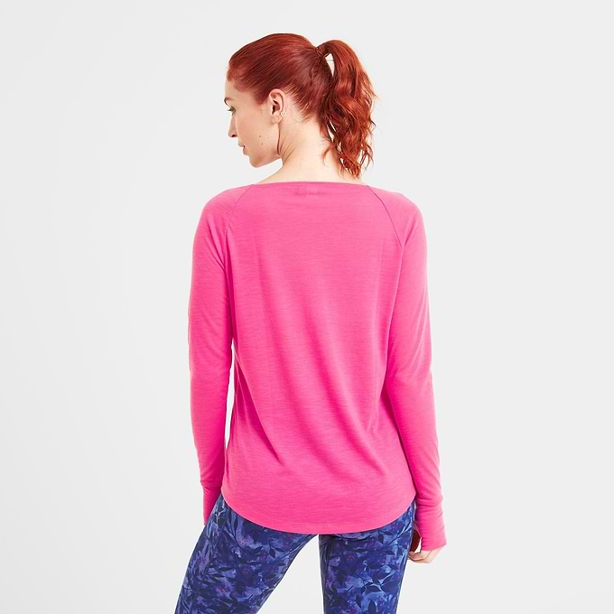 Knowles Womens Long Sleeve Tech Top - Vibrant Pink