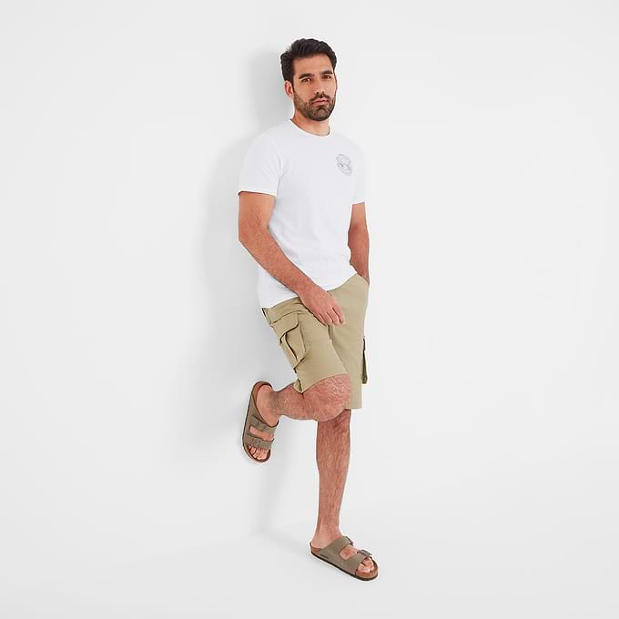 Noble Mens Cargo Shorts - Sand