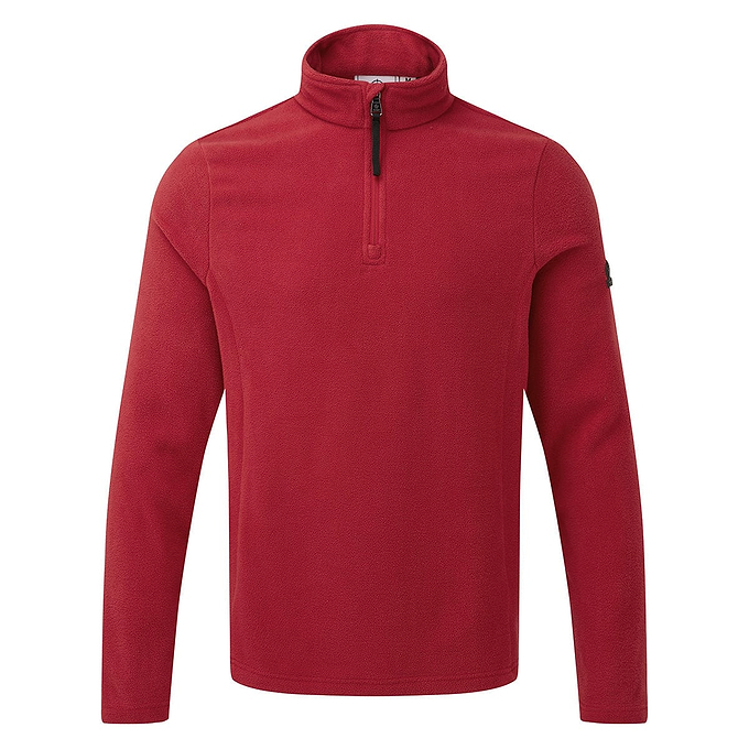 Shire Mens Fleece Zipneck - Chilli Red