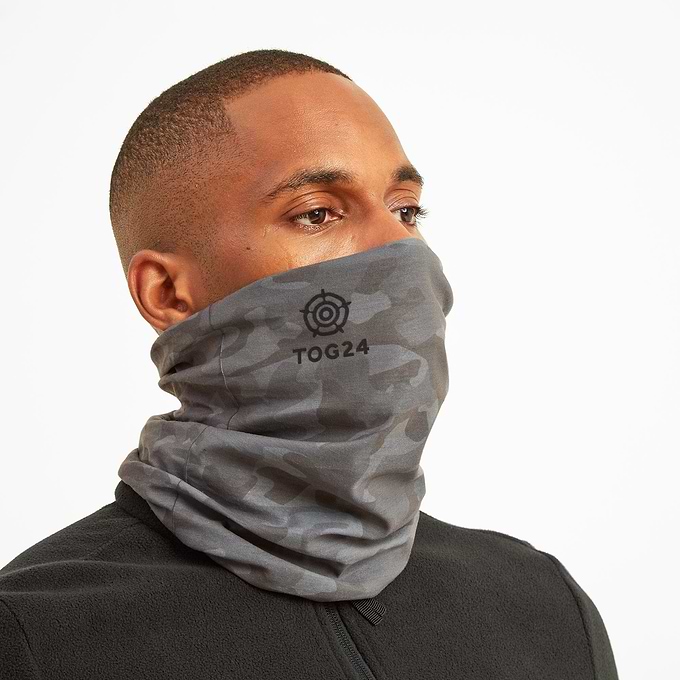 Snood Multifunctional Neck Warmer - Steel Grey Camo