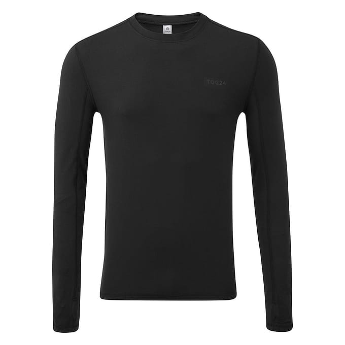 Snowdon Mens Thermal Crew Neck Base Layer - Black