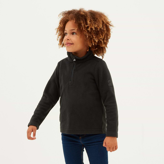 Toffolo Kids Zipneck Fleece - Black