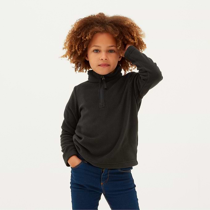 Toffolo Kids Zipneck Fleece - Black