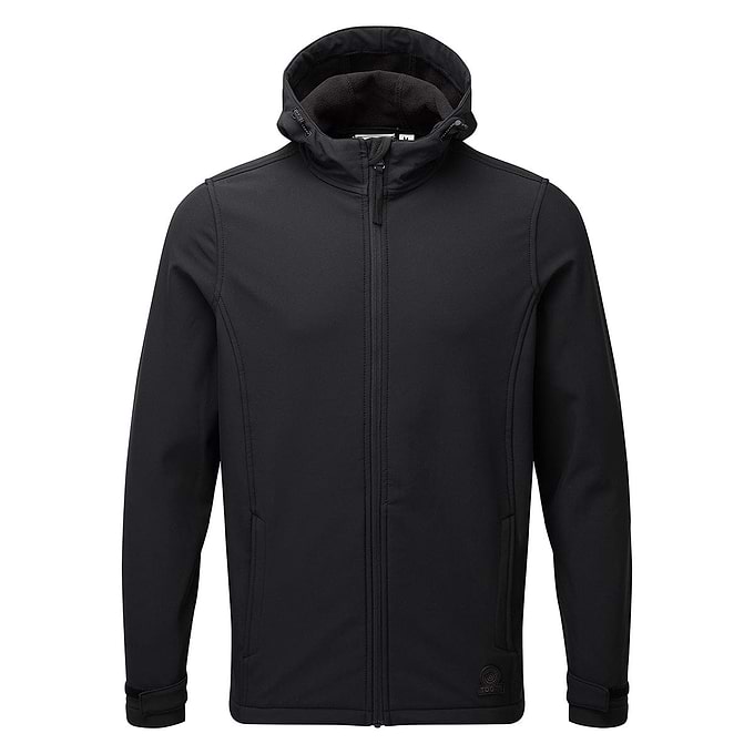 Valley Mens Softshell Hoody - Black