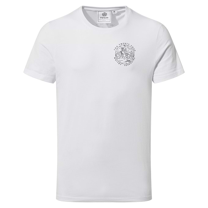 Whitby Mens 100% Cotton Supersoft T-Shirt - White