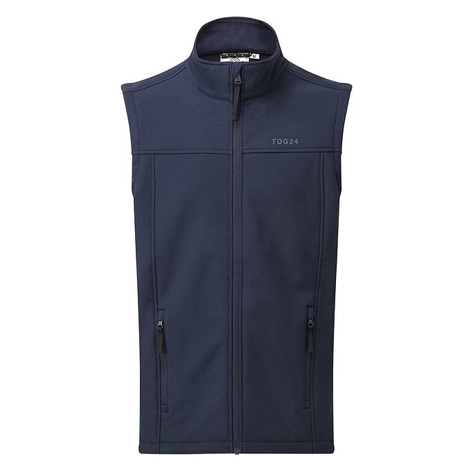 Feizor Mens Shower Resistant Softshell Gilet - Navy