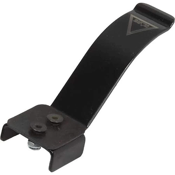The Dare Flex Fender Stunt Scooter Brake in black is a metal pry bar tool with a flat, curved blade, two securing screws, and a triangular logo near the handle; perfect for installing flex fenders or replacing scooter brakes.