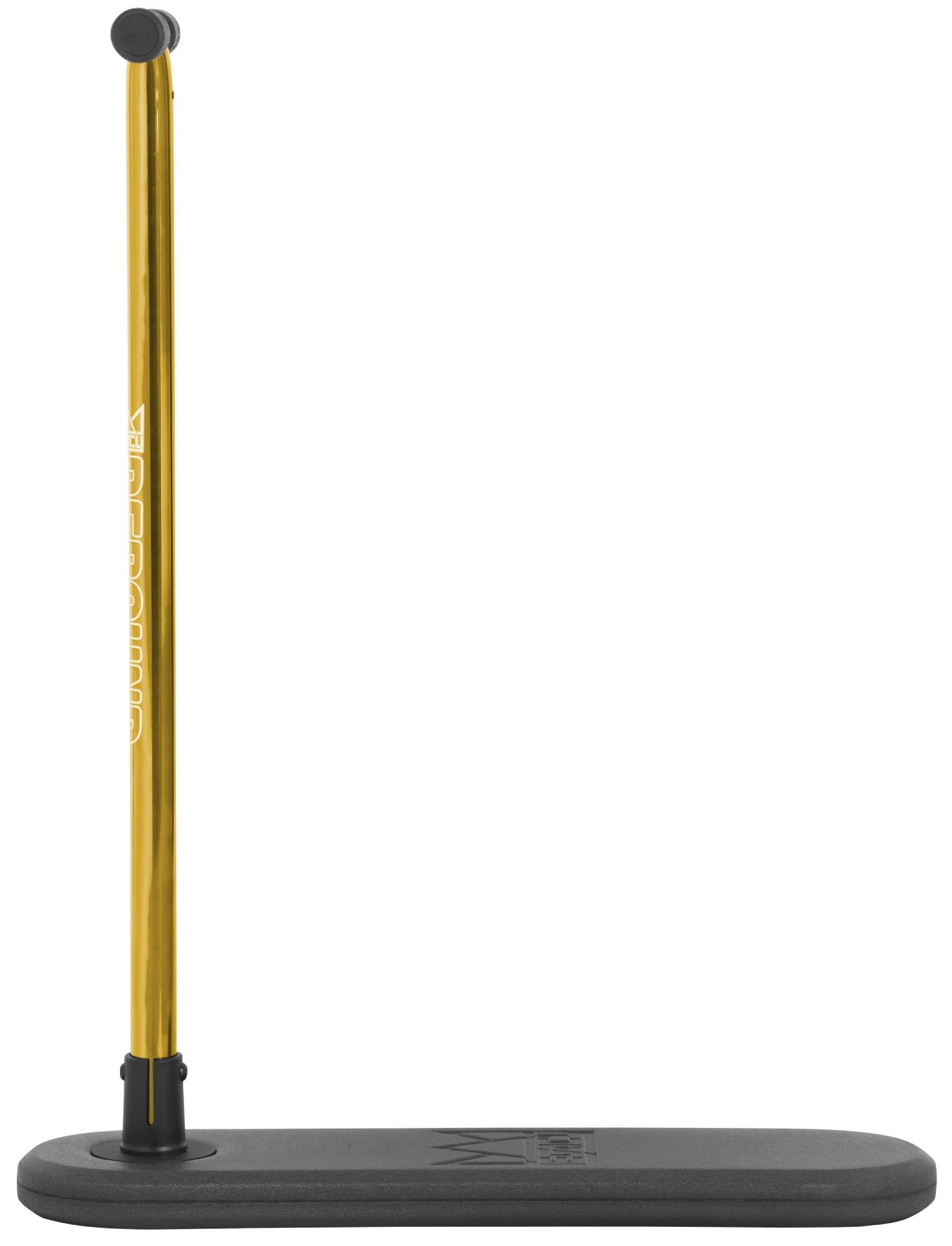 A Legacy Rebound Indoor Trampoline Scooter by Legacy, in the Electro Gold colorway, features vibrant gold accents for a dynamic and eye-catching look.