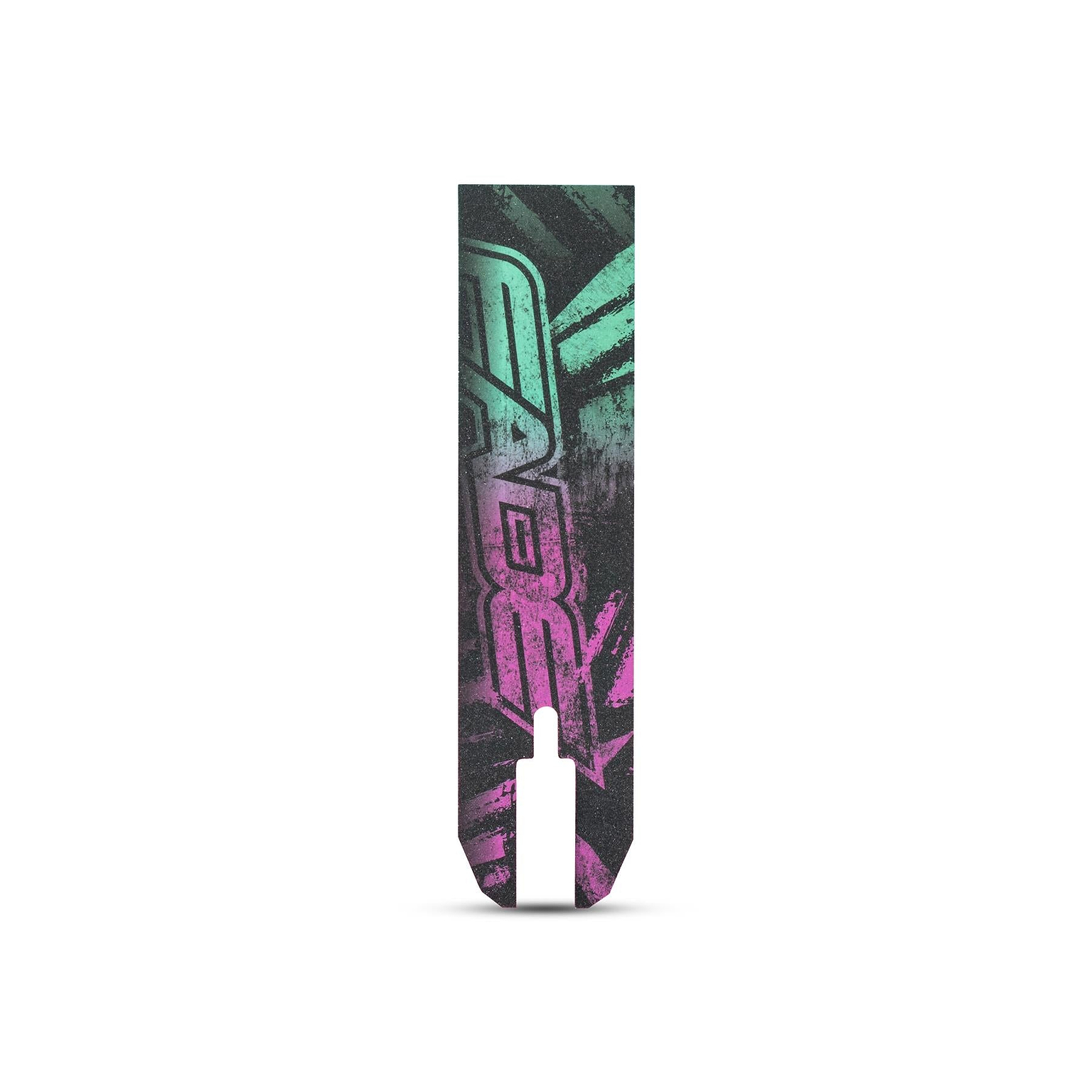 A rectangular vape pen with "CAKE" in teal and pink graffiti lettering on a textured black background stands upright, reminiscent of the Legacy Fade Complete Stunt Scooter by Legacy. The mouthpiece is at the bottom center, shown against a white background.