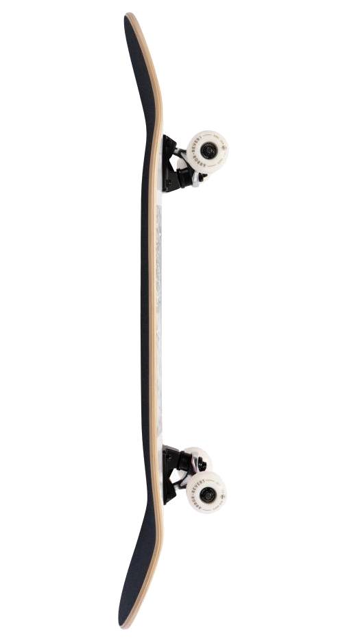 The Arbor Street Revert Puppy Complete Skateboard - 8.25″ x 32″ features a layered Canadian maple deck, black grip tape, white wheels on metal trucks—perfect for park and street riders.