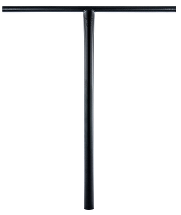 The Ethic DTC Tenacity V2 Steel Oversized HIC Stunt Scooter T-Bars in black (770mm x 600mm) by Ethic are centered on a plain white background.
