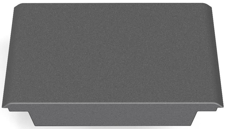 The CORE Mini Funbox Connector by CORE is a rectangular, flat dark gray cover with raised edges—perfect for ramp setups—shown on a white background.