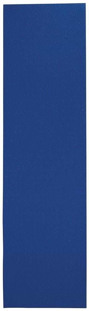 A plain blue rectangular mat, known for excellent grip and durability, is laid flat against a white background. Modeled on Enuff 9" Skateboard Griptape - Blue by the brand Enuff.