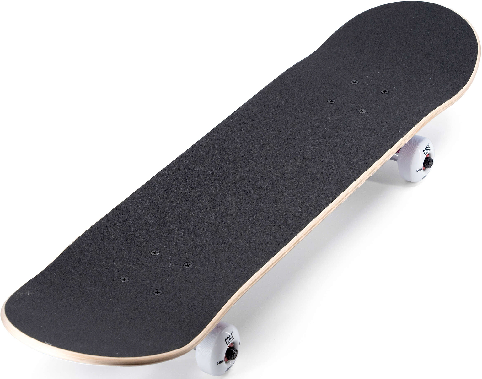 CORE C1 Neon Galaxy Complete Skateboard - 7.75″ x 31″ with black grip tape and white wheels.