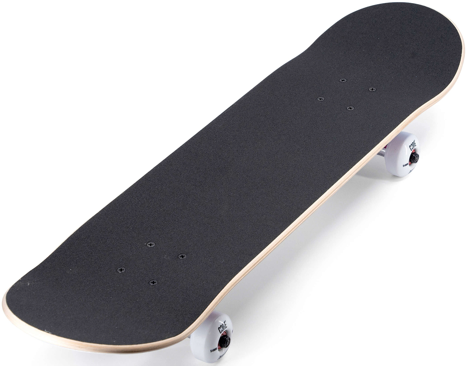 CORE C1 Spaceman Complete Skateboard - 7.75″ x 31″ with a black grip tape deck and white wheels.