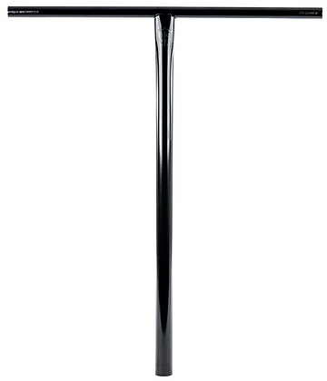 The Ethic DTC Tenacity V2 Steel HIC Stunt Scooter T-Bars in Black Mirror (720mm x 600mm) feature a lightweight, durable steel T-shape design by Ethic, shown on a white background.