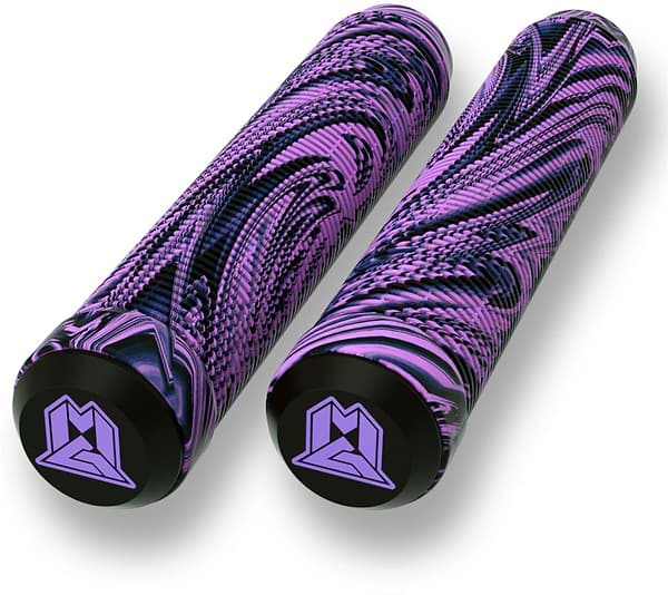 Madd Gear MGP Swirls Grind Purple / Black Stunt Scooter Grips - 180mm