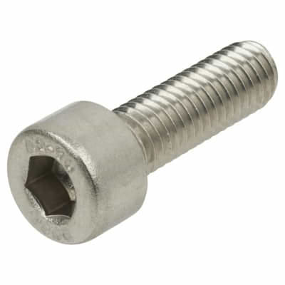 Close-up of the Universal M8 Scooter Clamp Bolt - 25mm, featuring an 8mm diameter metal hex socket head and a threaded shaft, displayed against a plain white background.