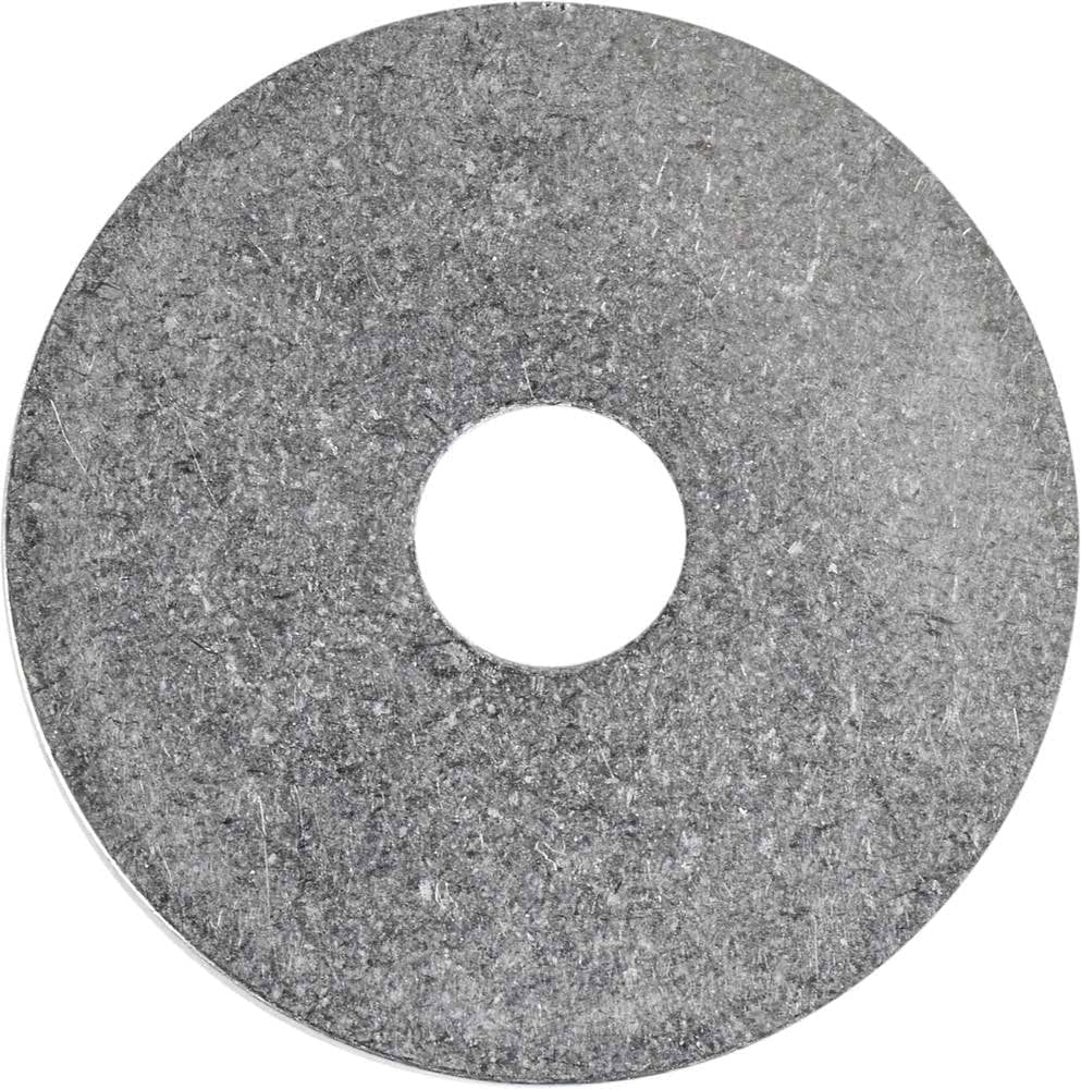 The Dial 911 M8 SCS Compression Cap - Oversized, offered by Dial 911, is a robust steel-grey washer designed with a textured surface and a central hole to accommodate M8 threads. Known for its durability, this large round metallic washer is commonly utilized in construction or machinery to effectively distribute the load of threaded fasteners.