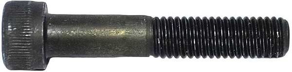Close-up image of the Dial 911 High Tensile M8 Scooter Axle Bolt, featuring a black metal finish with a round, textured head on one end and a threaded body on the other.