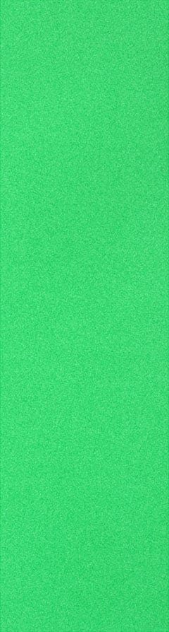 A vertical image completely covered in a textured, solid neon green color similar to the Jessup Original 9" Skateboard Griptape by Jessup, ideal for displaying grip art or emphasizing strong adhesion.